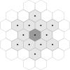 Multi-target Tracking on a Hexagonal Lattice